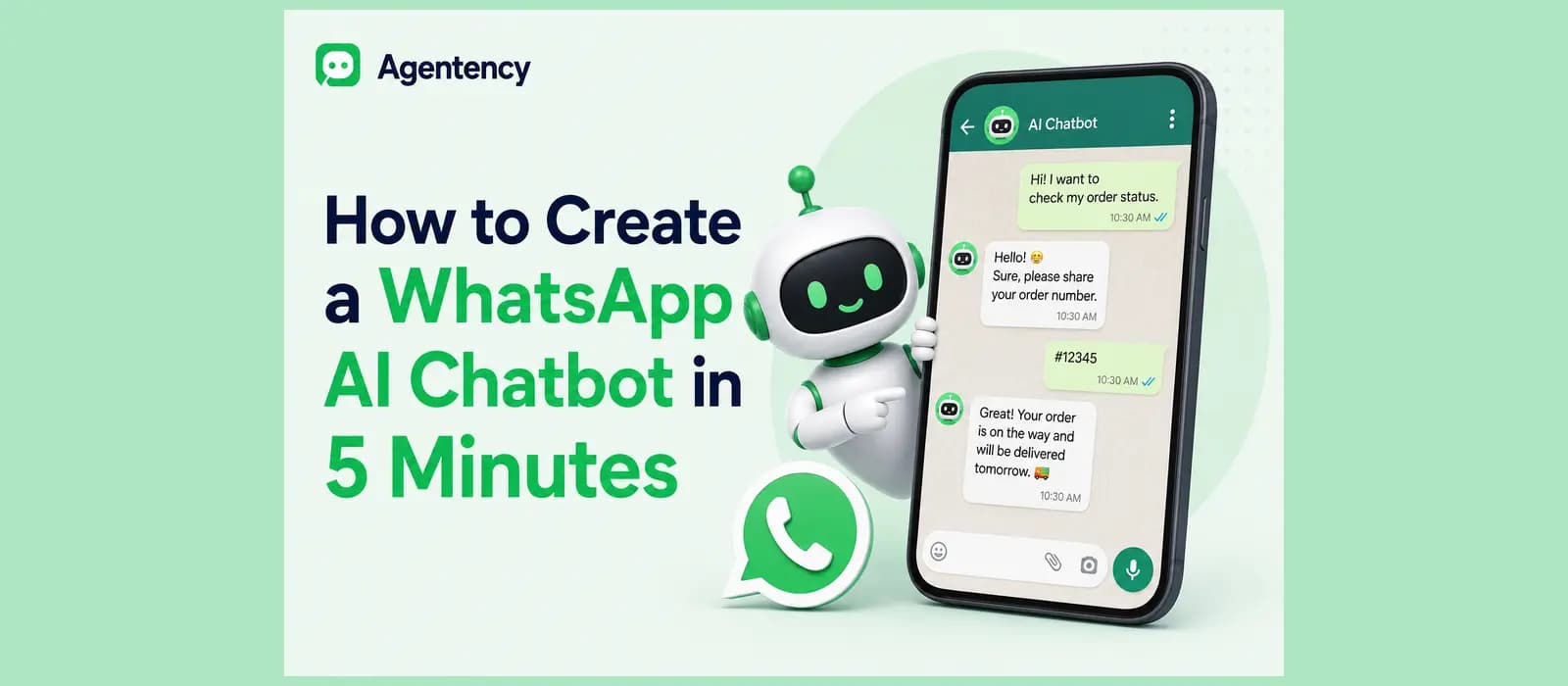 How to Create a WhatsApp AI Chatbot in 5 Minutes — illustration