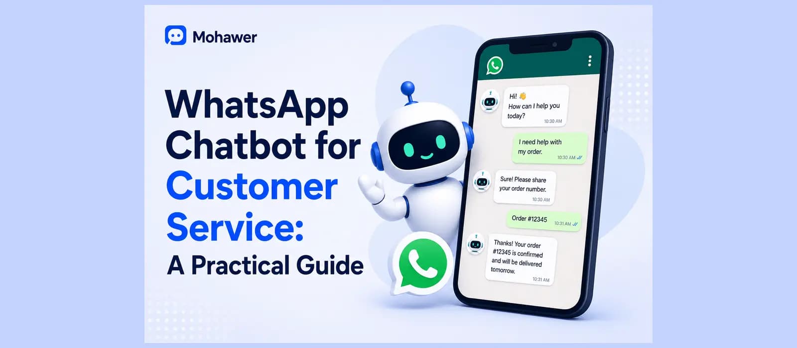WhatsApp Chatbot for Customer Service: A Practical Guide — illustration